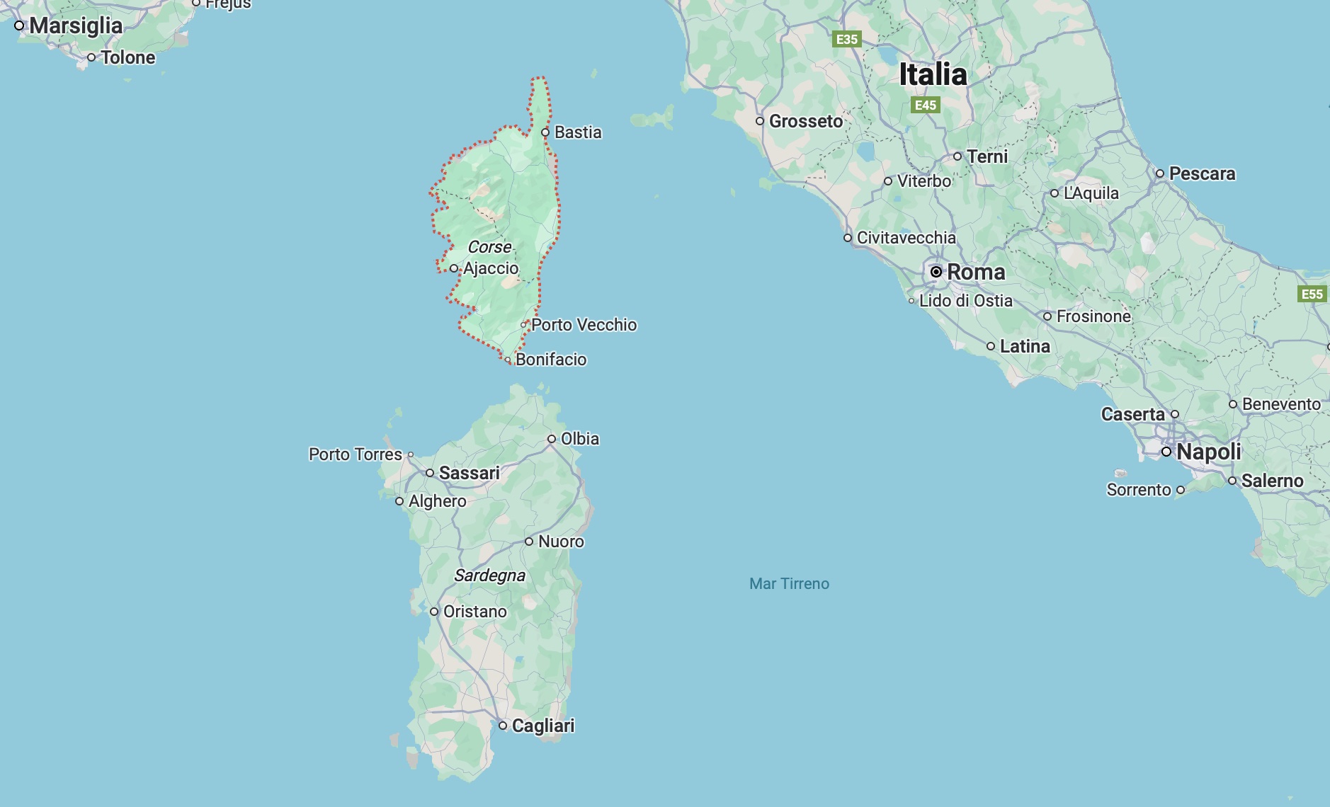 Sardegna e Corsica in barca Sardegna e Corsica in barca